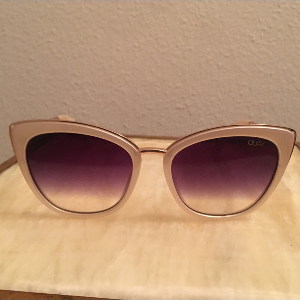 Quay Australia pearl cateye sunglasses.